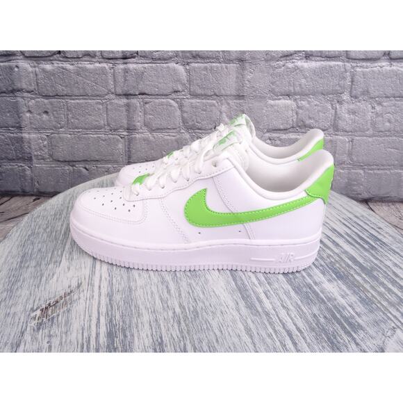 Nike Air Force 1 07 White/Action Green Youth 4.5 Women 6 New In Box - Picture 5 of 13